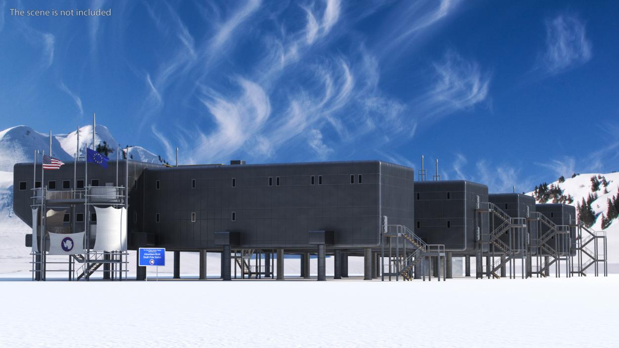 3D US Amundsen Scott South Pole Station