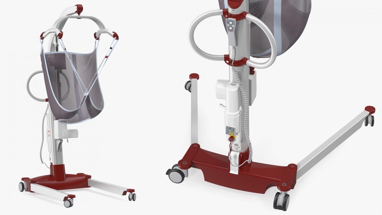 3D model Molift Mover 205 Patient Lift with EvoSling Rigged