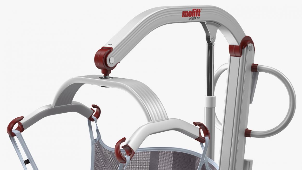 3D model Molift Mover 205 Patient Lift with EvoSling Rigged