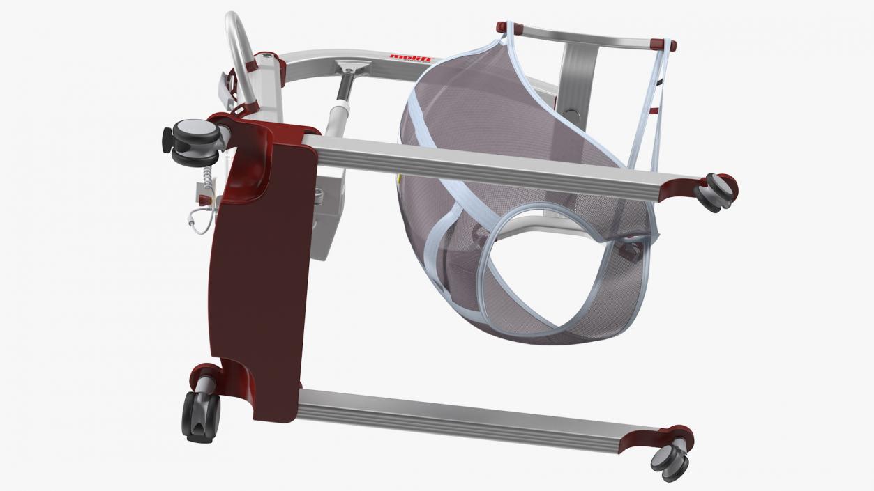 3D model Molift Mover 205 Patient Lift with EvoSling Rigged