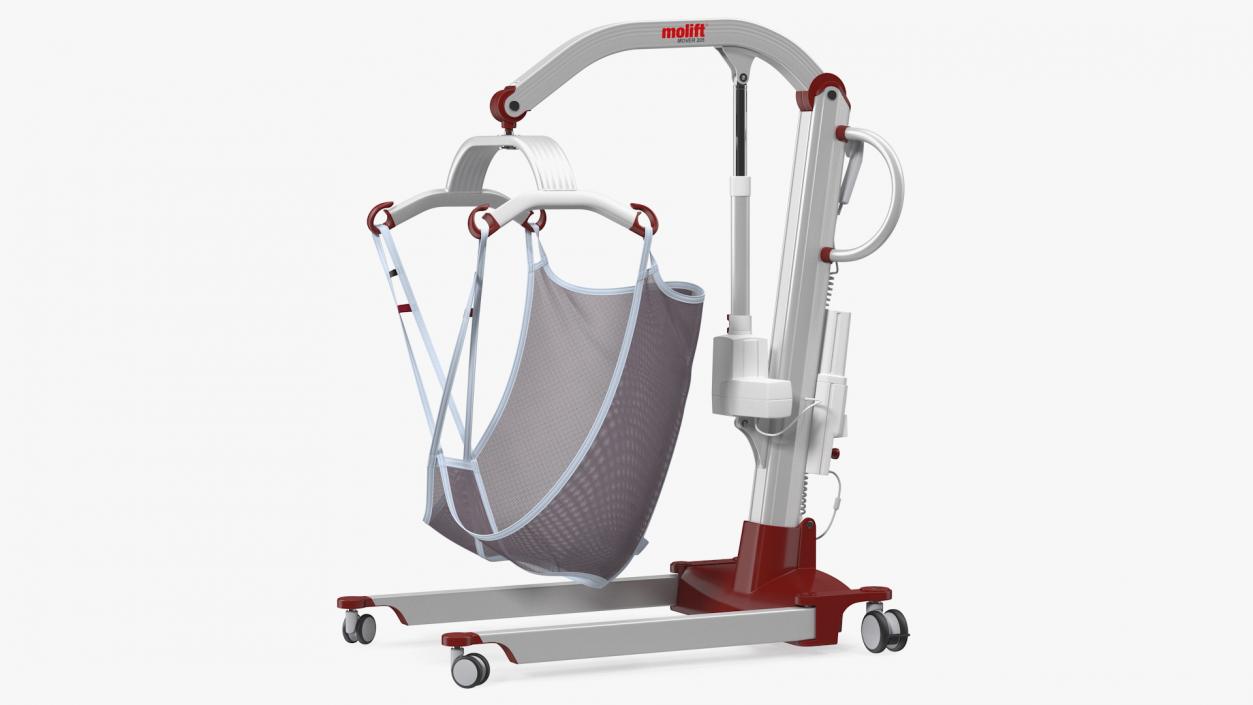 3D model Molift Mover 205 Patient Lift with EvoSling Rigged