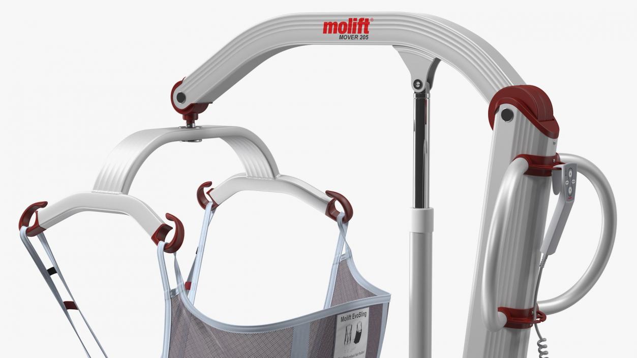 3D model Molift Mover 205 Patient Lift with EvoSling Rigged