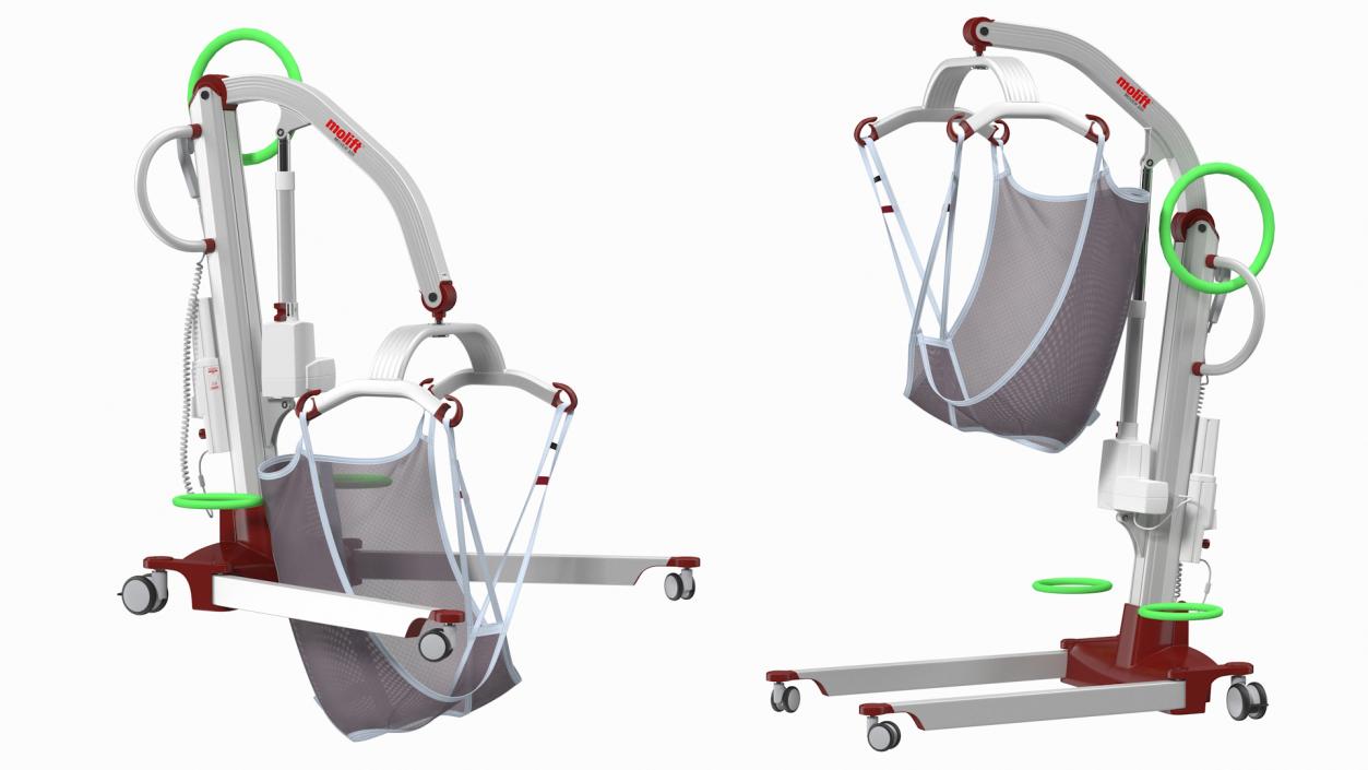 3D model Molift Mover 205 Patient Lift with EvoSling Rigged