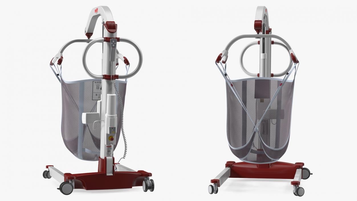 3D model Molift Mover 205 Patient Lift with EvoSling Rigged