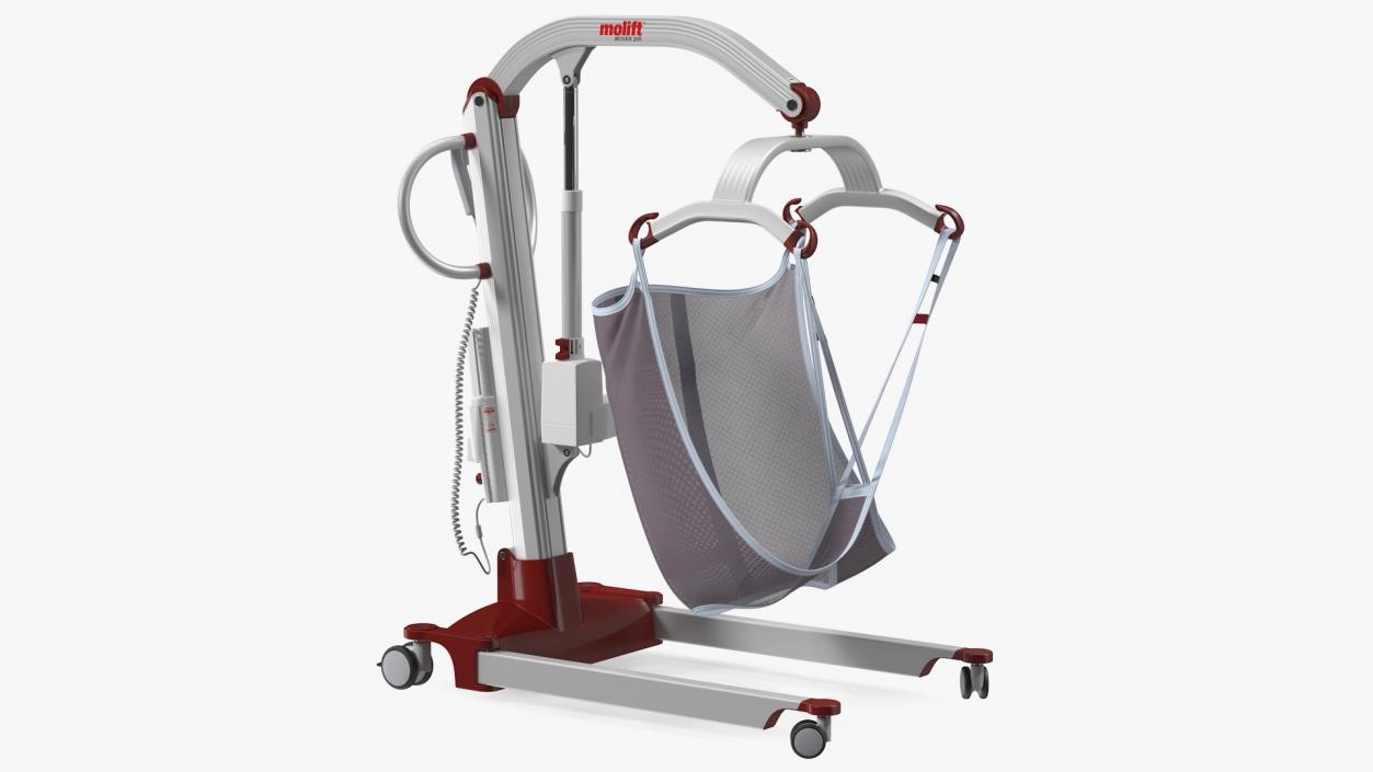 3D model Molift Mover 205 Patient Lift with EvoSling Rigged