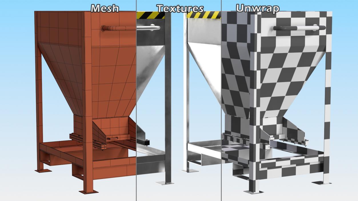 3D Silo Container with Forklift Pockets