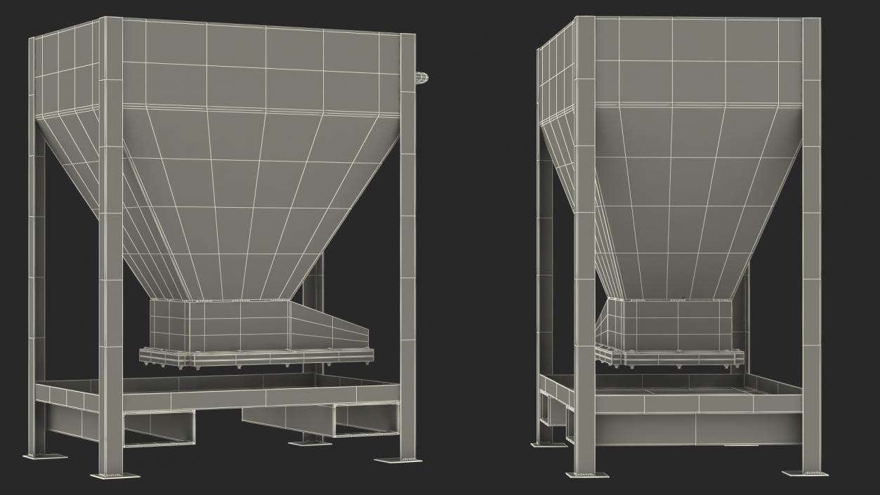 3D Silo Container with Forklift Pockets