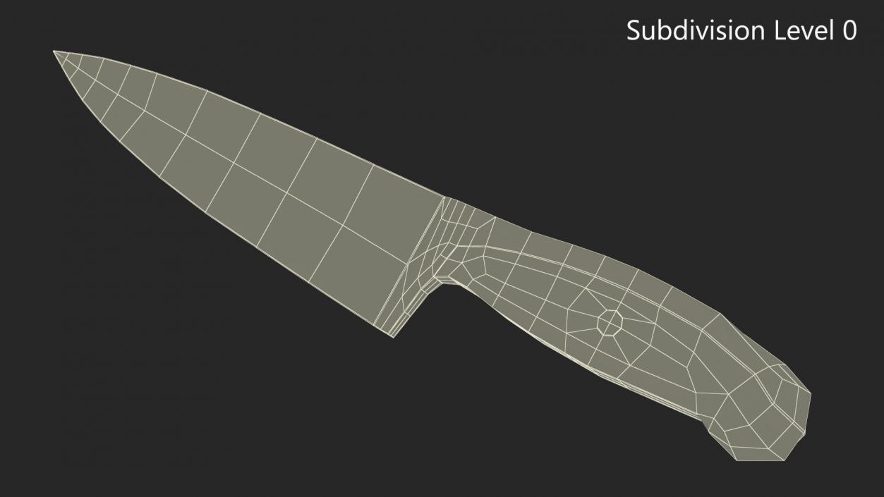 Classic Chefs Knife 3D model