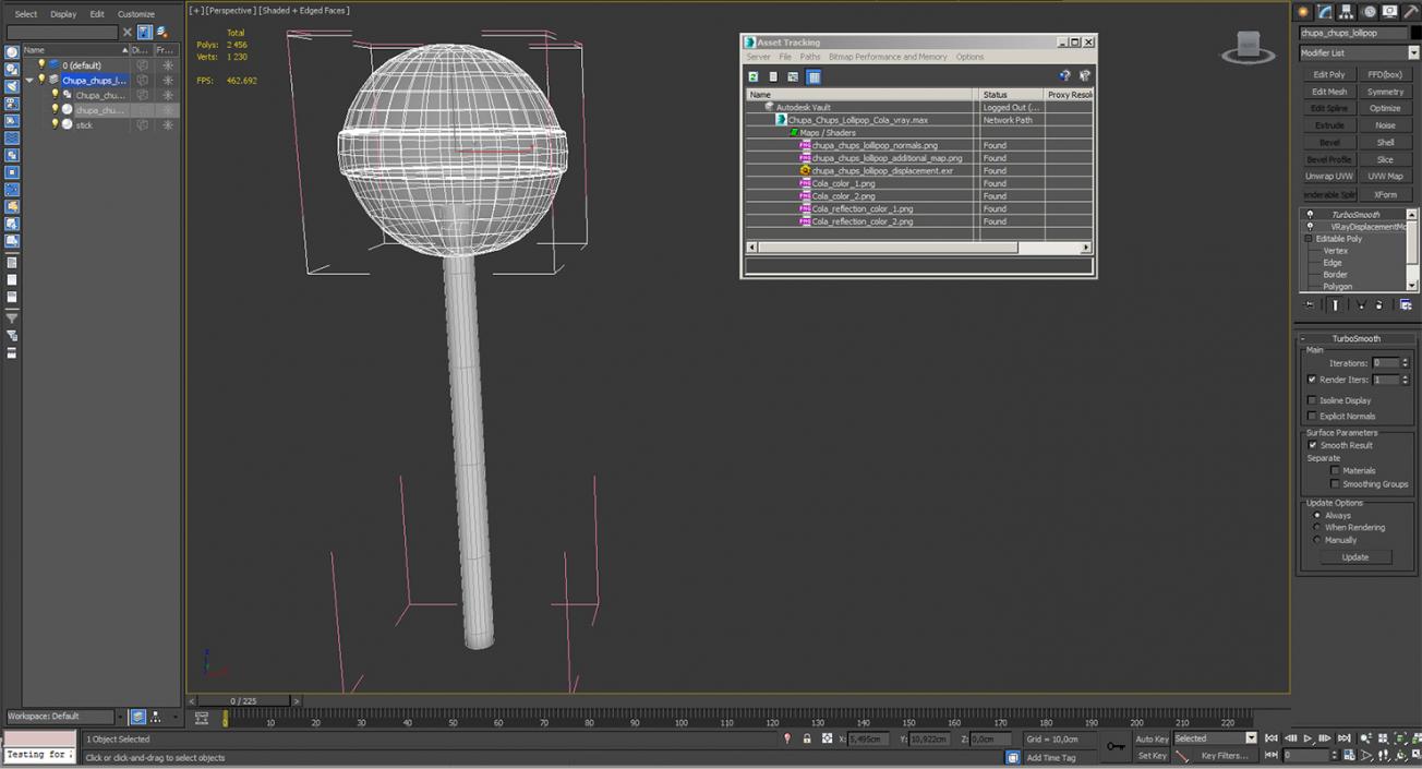 3D model Chupa Chups Lollipop Cola