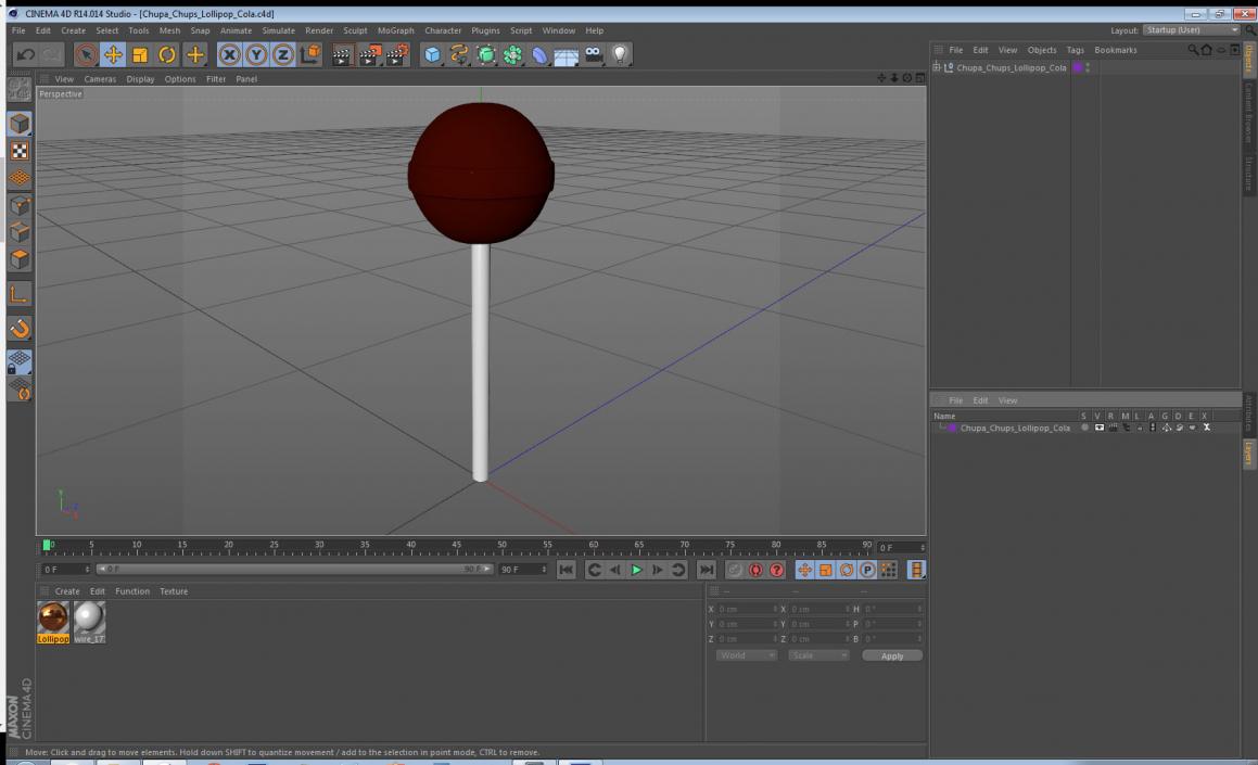 3D model Chupa Chups Lollipop Cola