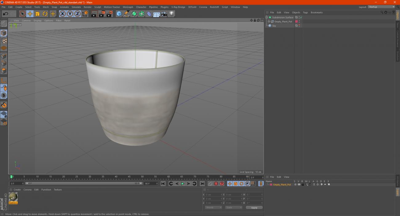 3D model Empty Plant Pot