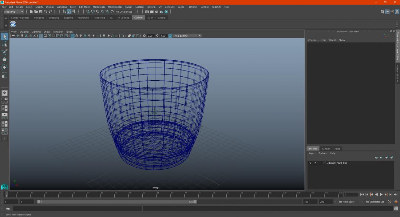 3D model Empty Plant Pot