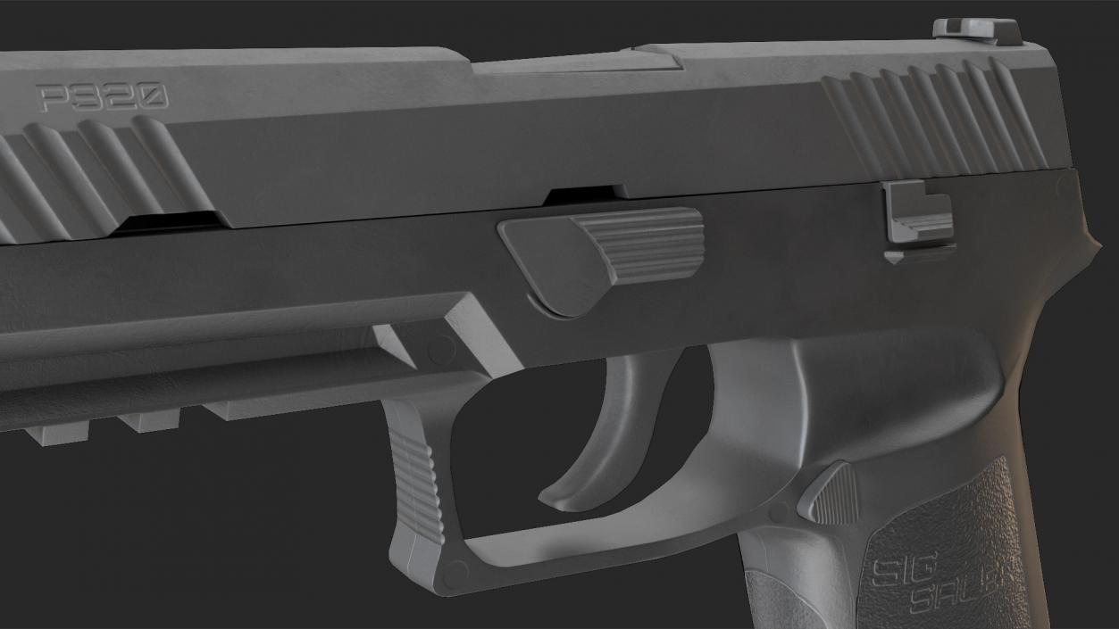 3D SIG Sauer P320 Game Weapon