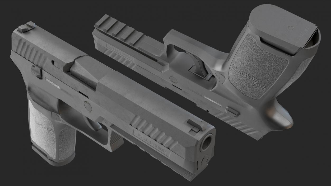 3D SIG Sauer P320 Game Weapon