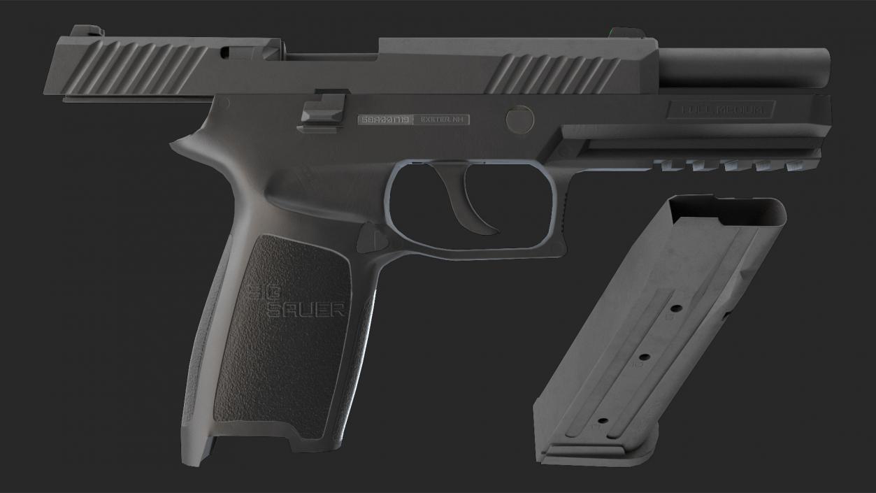 3D SIG Sauer P320 Game Weapon