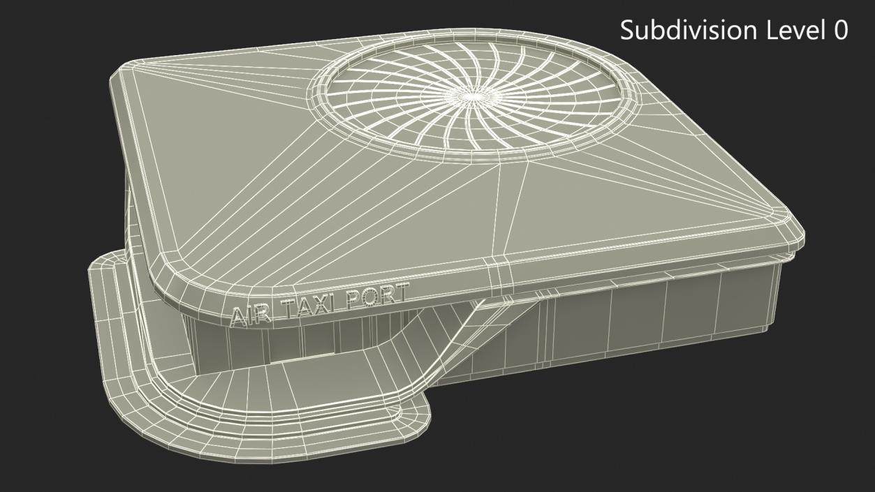 3D Air Taxi Port model