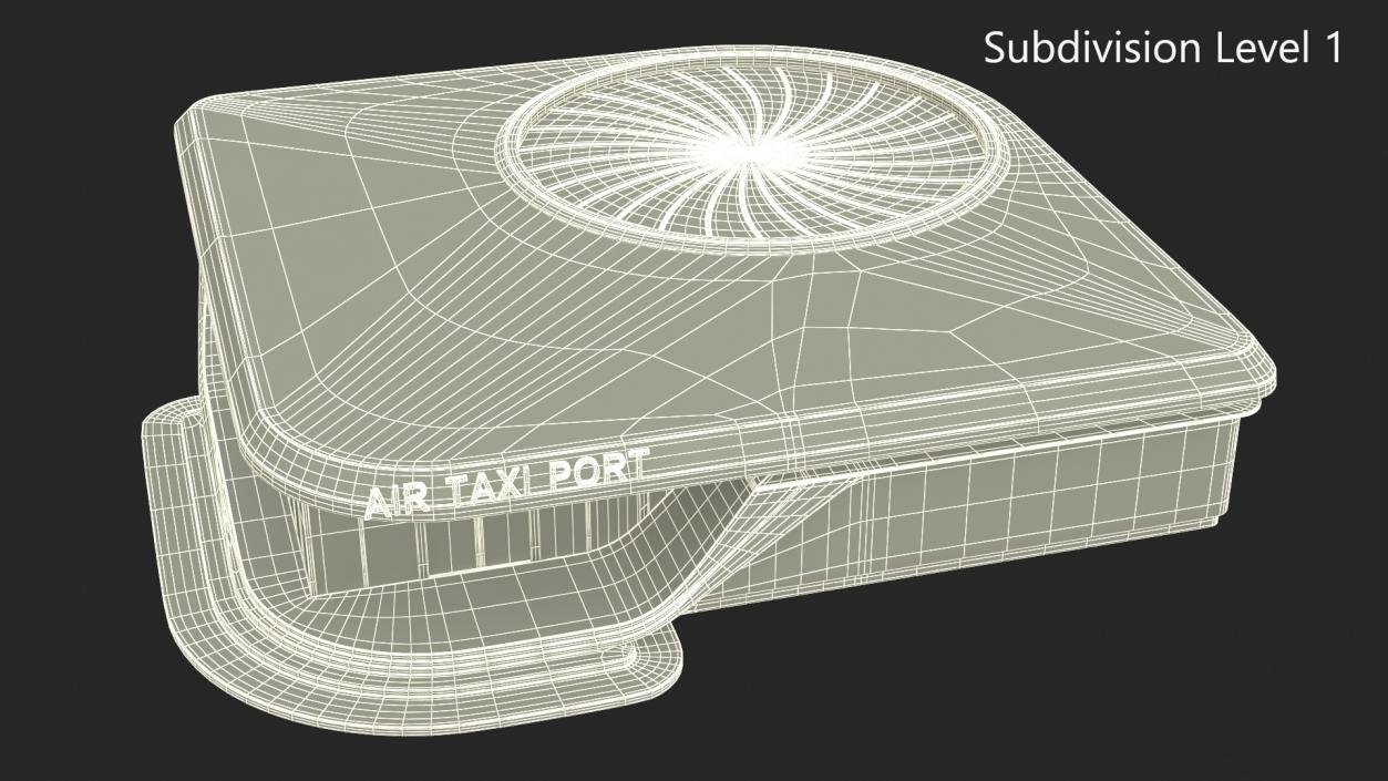 3D Air Taxi Port model