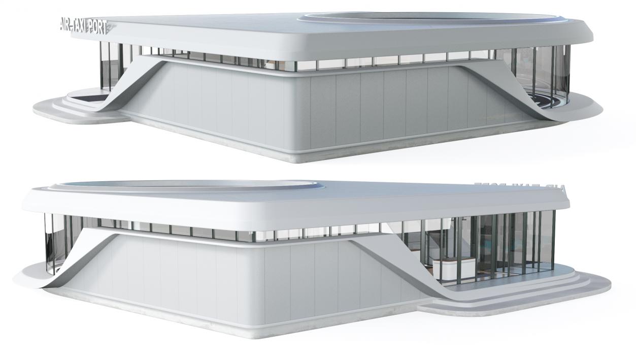 3D Air Taxi Port model