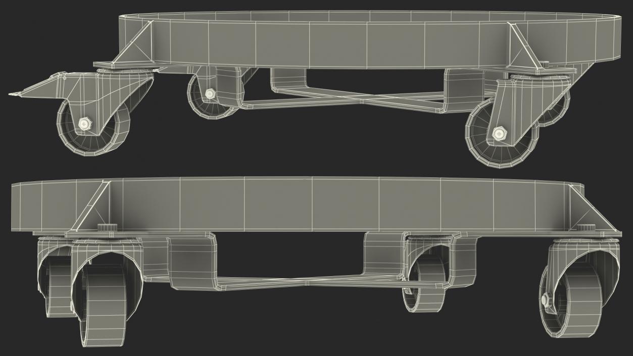 3D Heavy Duty Drum Dolly