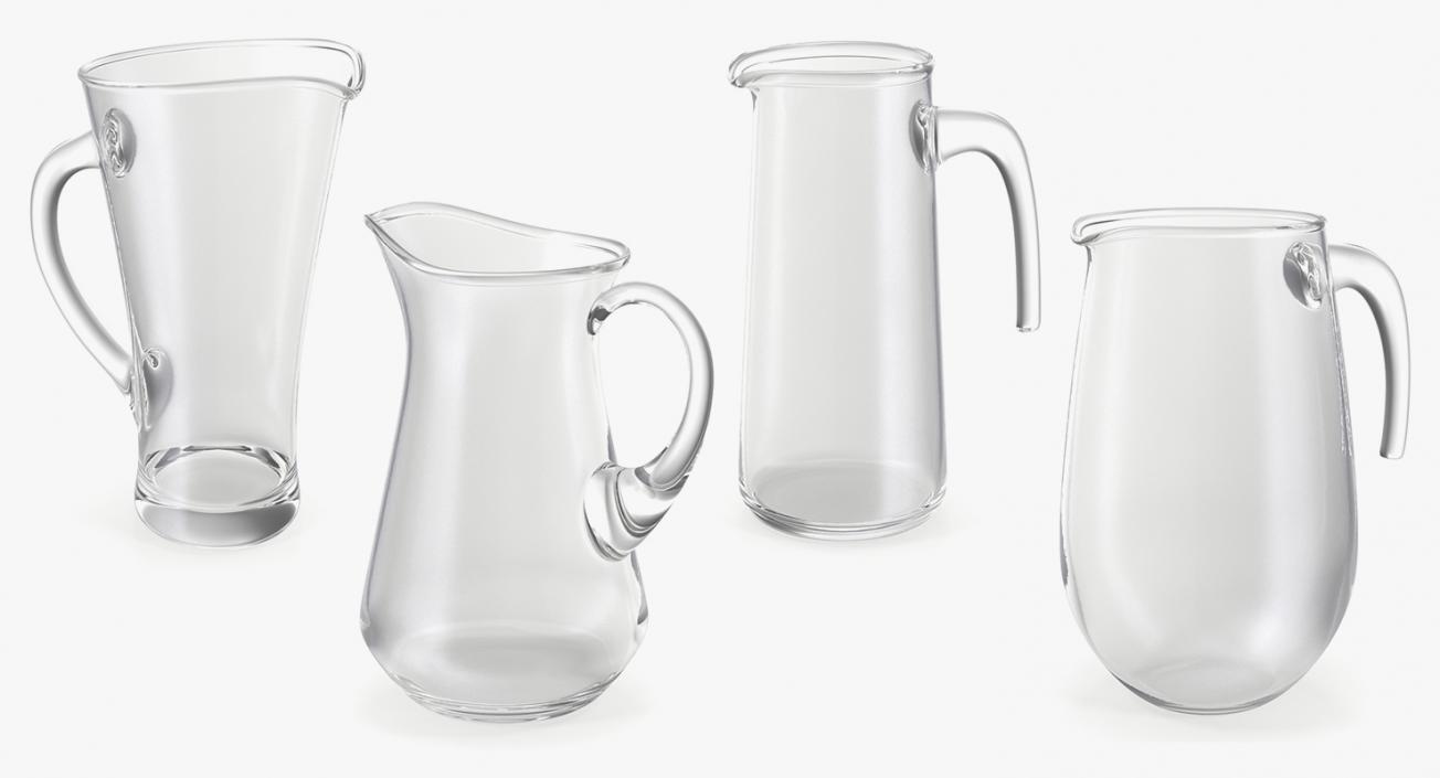 3D Glass Jugs Collection 2 model