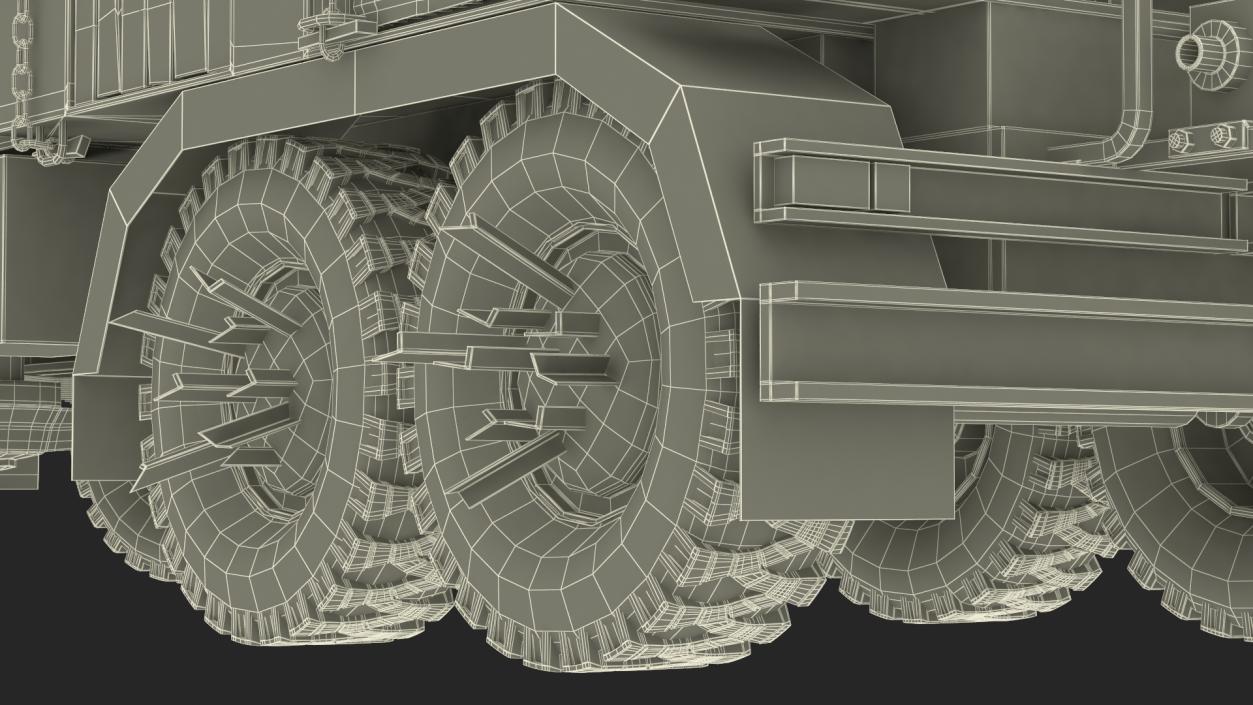 3D Apocalyptic Truck Rigged for Cinema 4D model