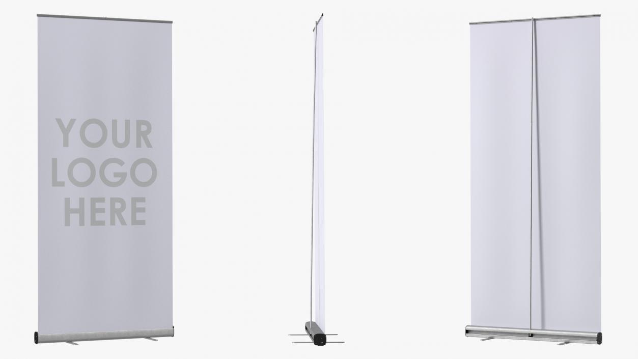 3D model Roll Up Banner Stand