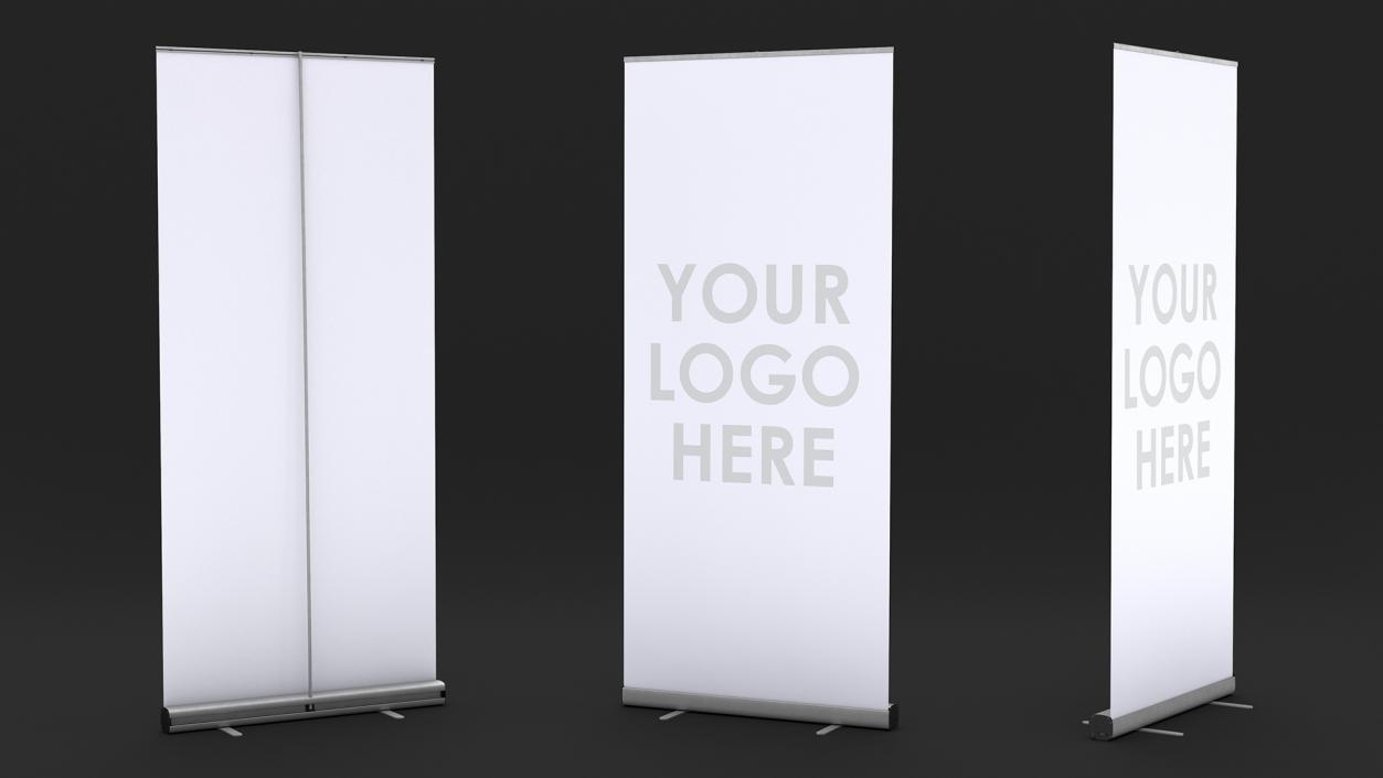 3D model Roll Up Banner Stand