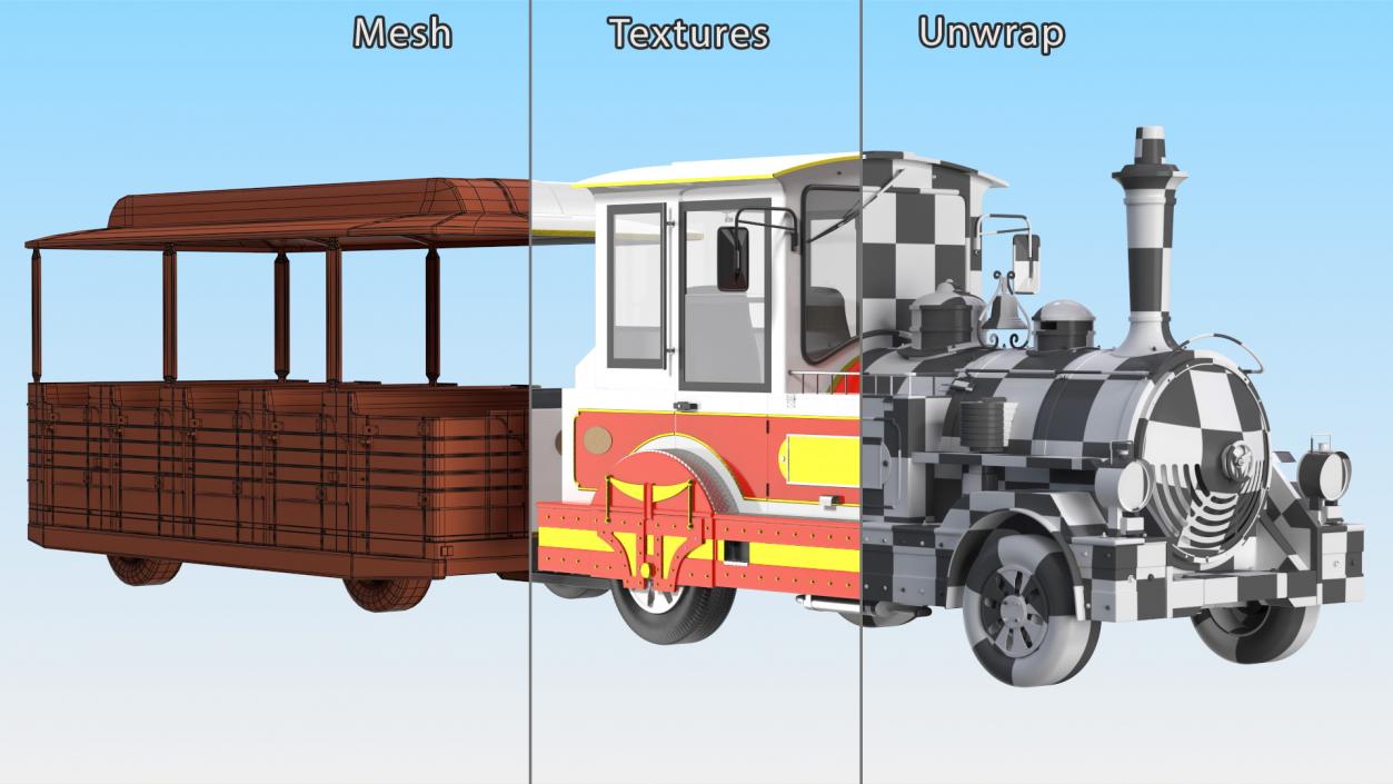 3D Tourist Train model