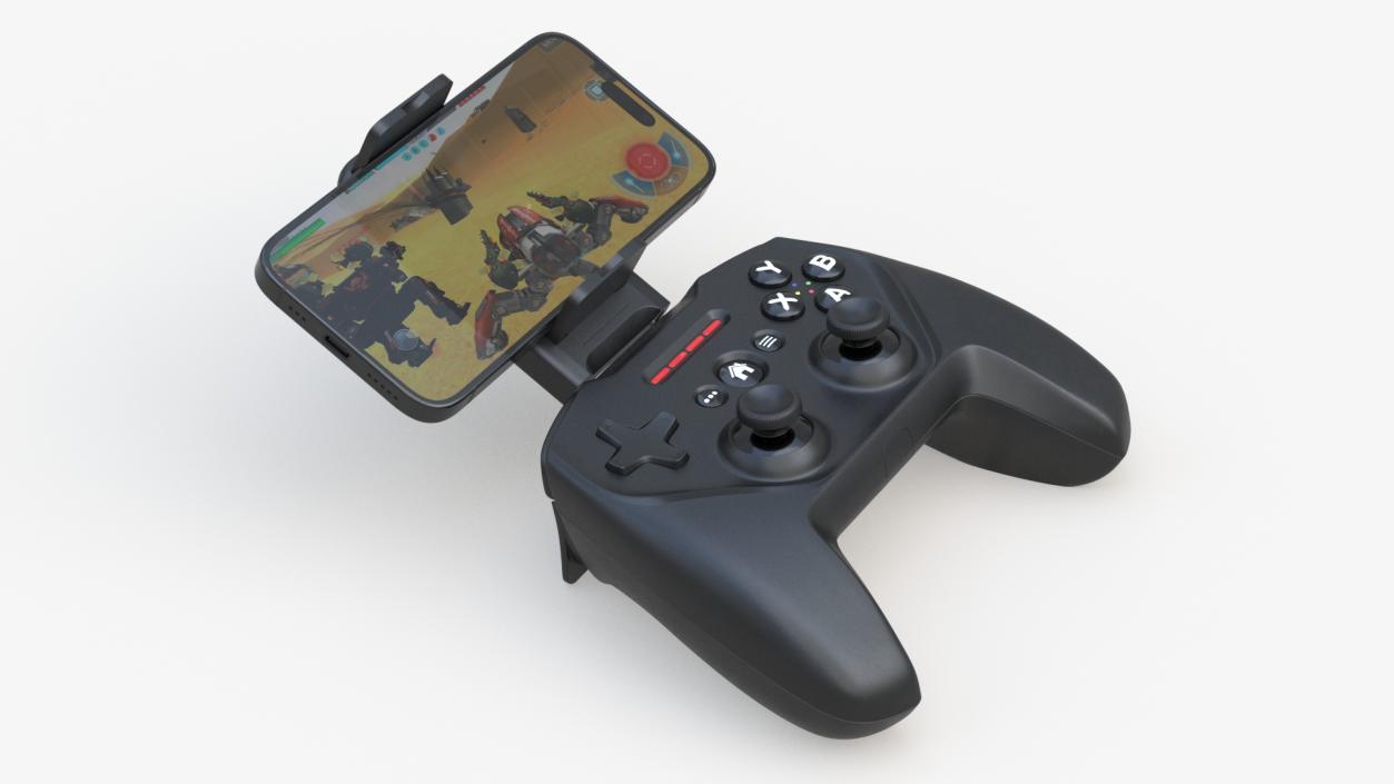 SteelSeries Mobile Gaming Controller With Smartphone 3D