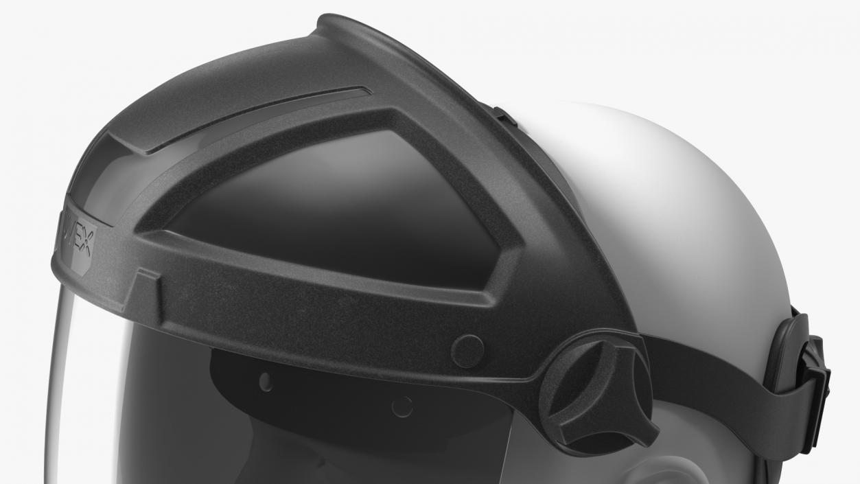 Uvex Turboshield Face Shield Dark Visor 3D model