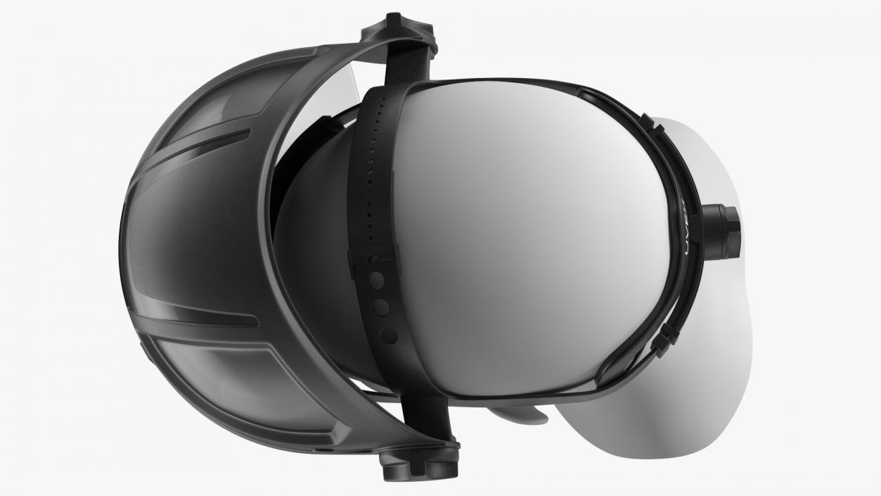 Uvex Turboshield Face Shield Dark Visor 3D model