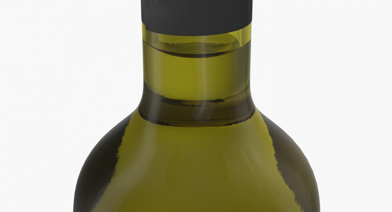 White Wine Bottle 3D