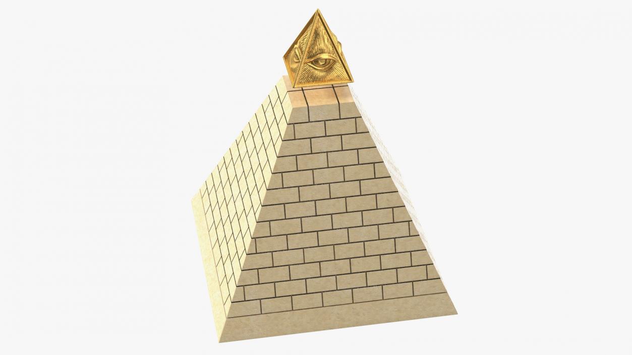 Illuminati Pyramid Stone 3D model