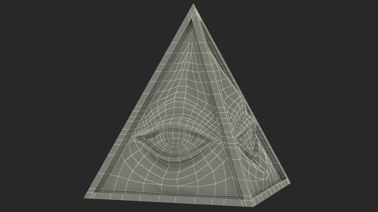 Illuminati Pyramid Stone 3D model