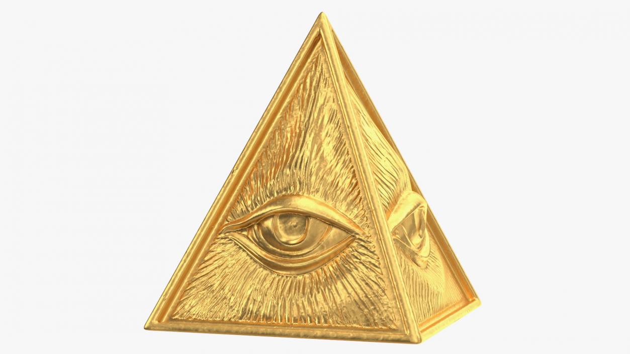 Illuminati Pyramid Stone 3D model