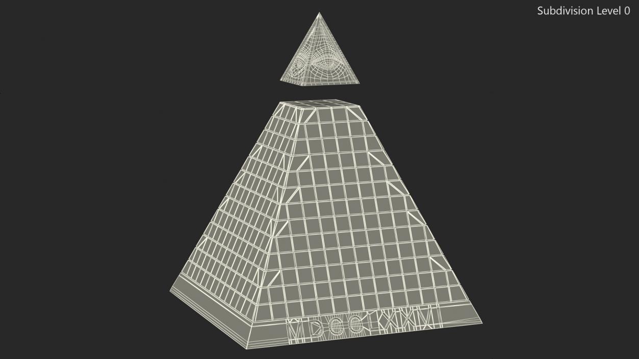 Illuminati Pyramid Stone 3D model