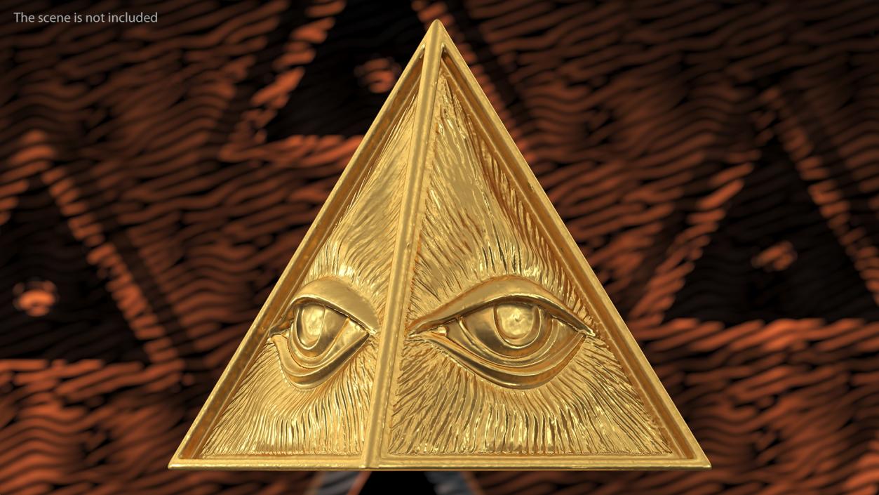 Illuminati Pyramid Stone 3D model