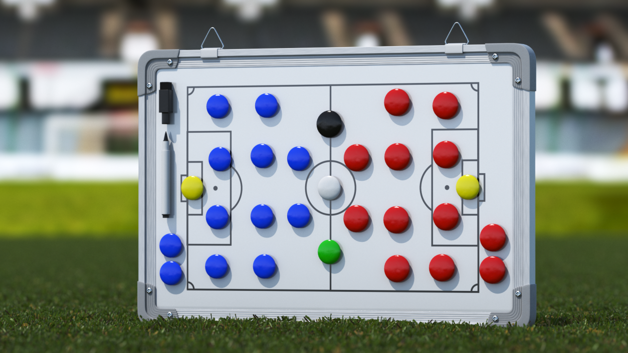 Football Coaching Board Fur 3D