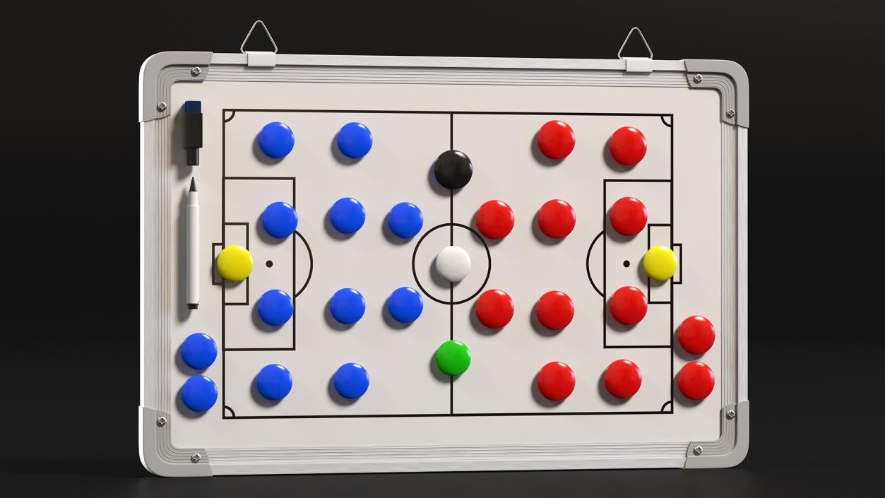 Football Coaching Board Fur 3D