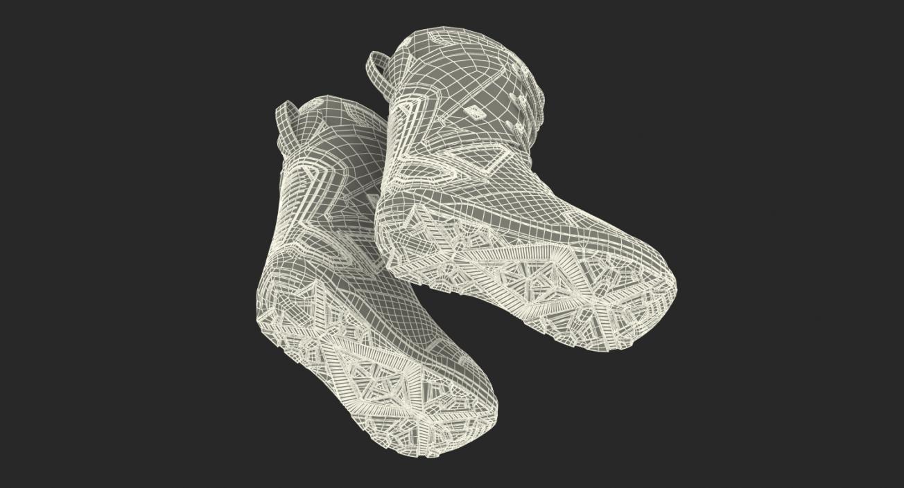 3D model Snowboarding Boots Camo Forest