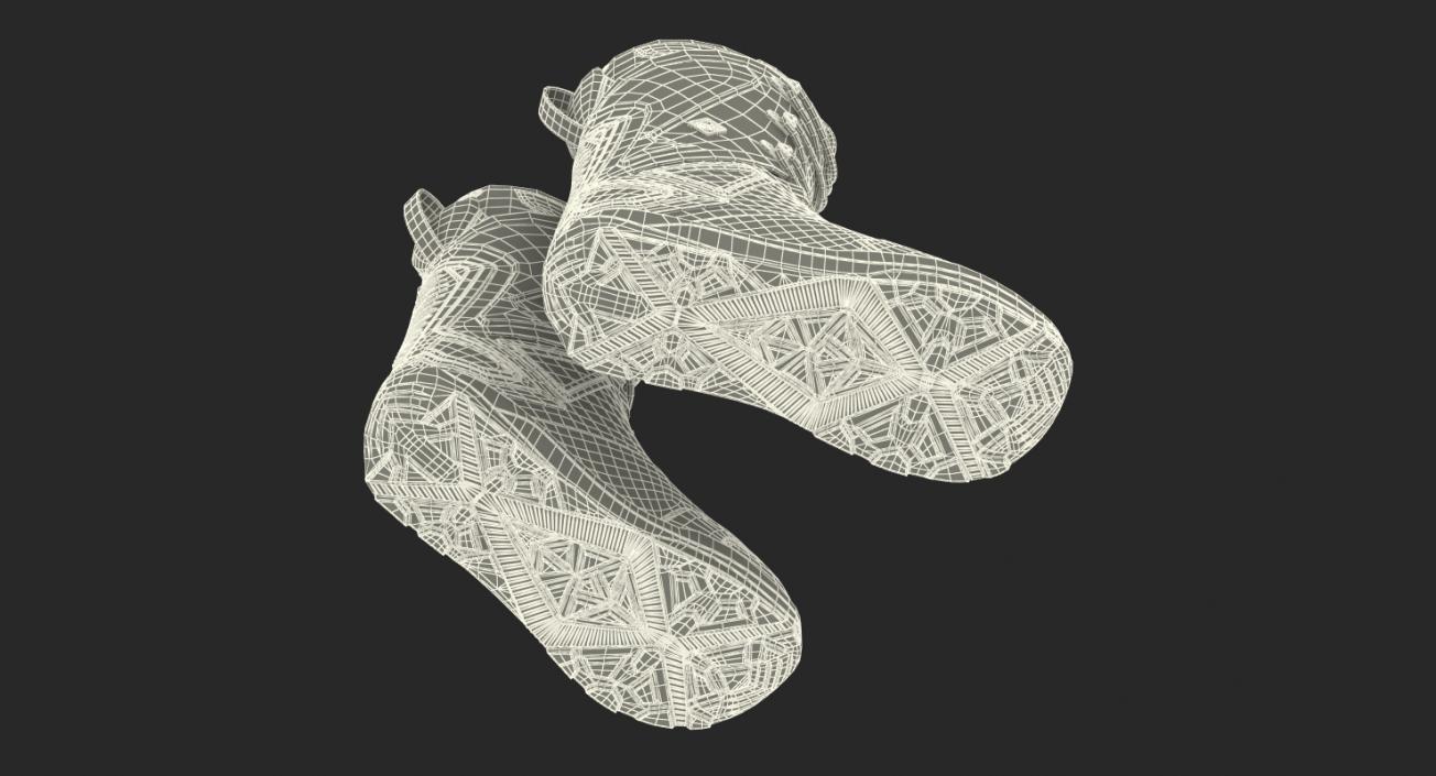 3D model Snowboarding Boots Camo Forest