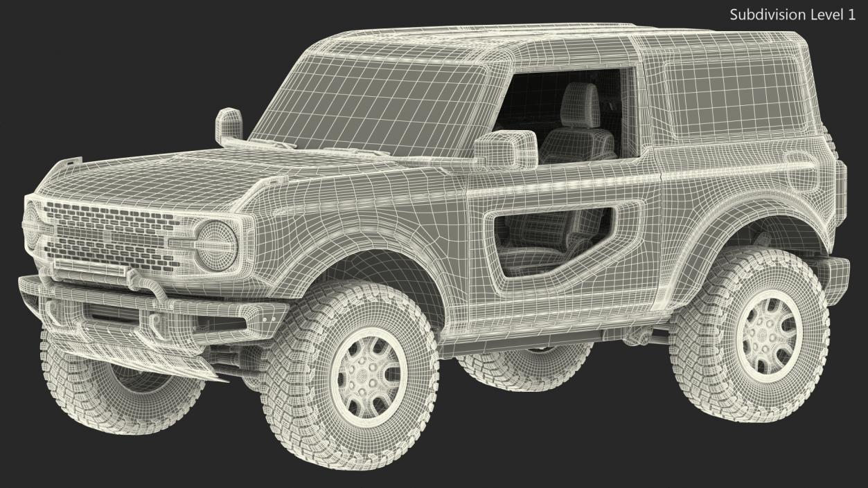 3D Two Door 4X4 SUV