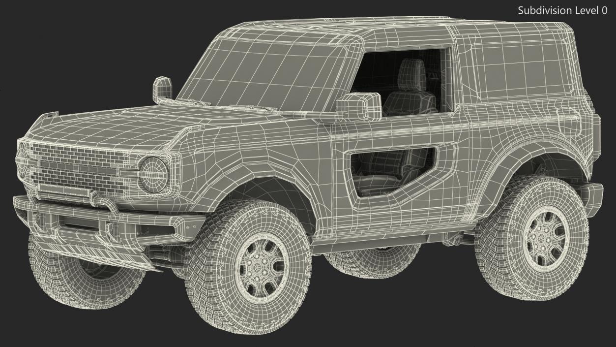 3D Two Door 4X4 SUV