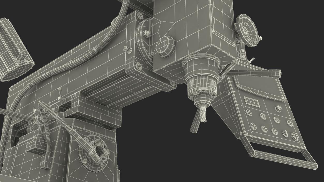 3D WM-50 Milling Machine Rigged model