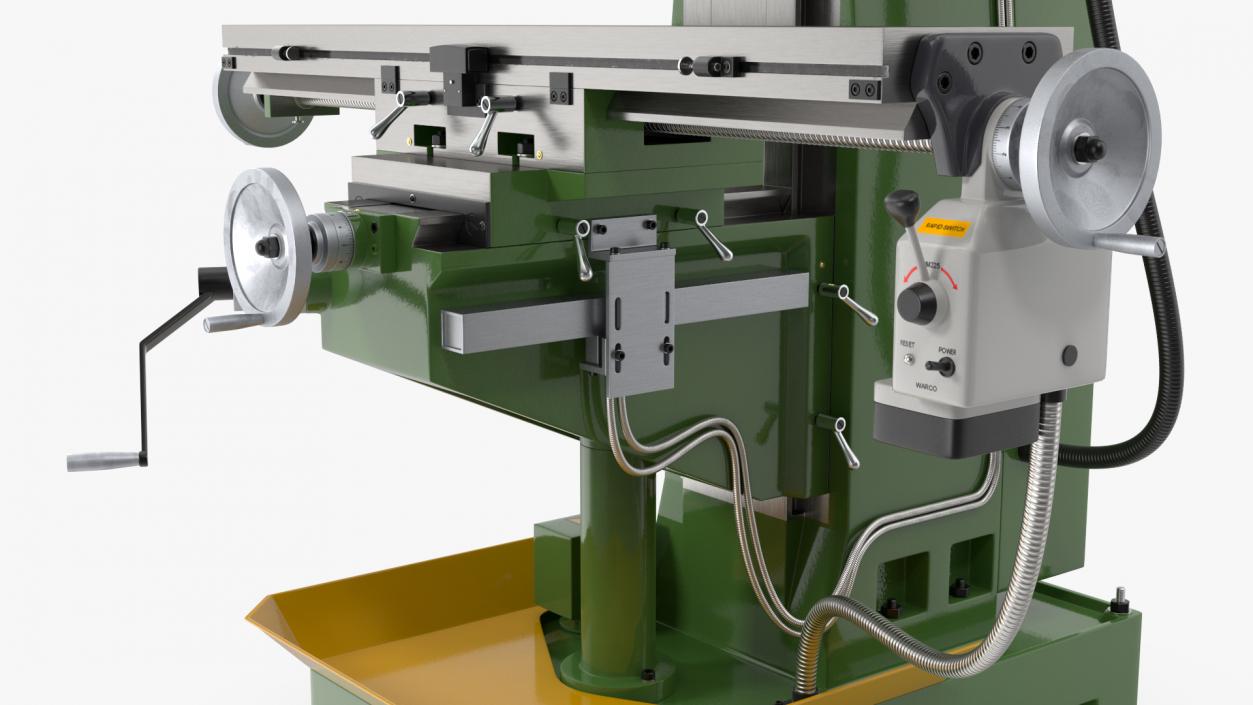 3D WM-50 Milling Machine Rigged model