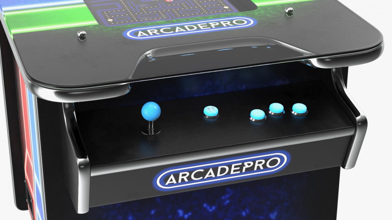 3D ArcadePro Mars 55 Cocktail Arcade Machine with Stools model