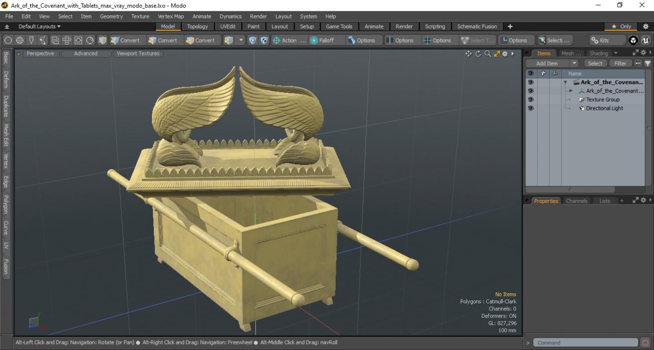 Ark of the Covenant with Tablets 3D