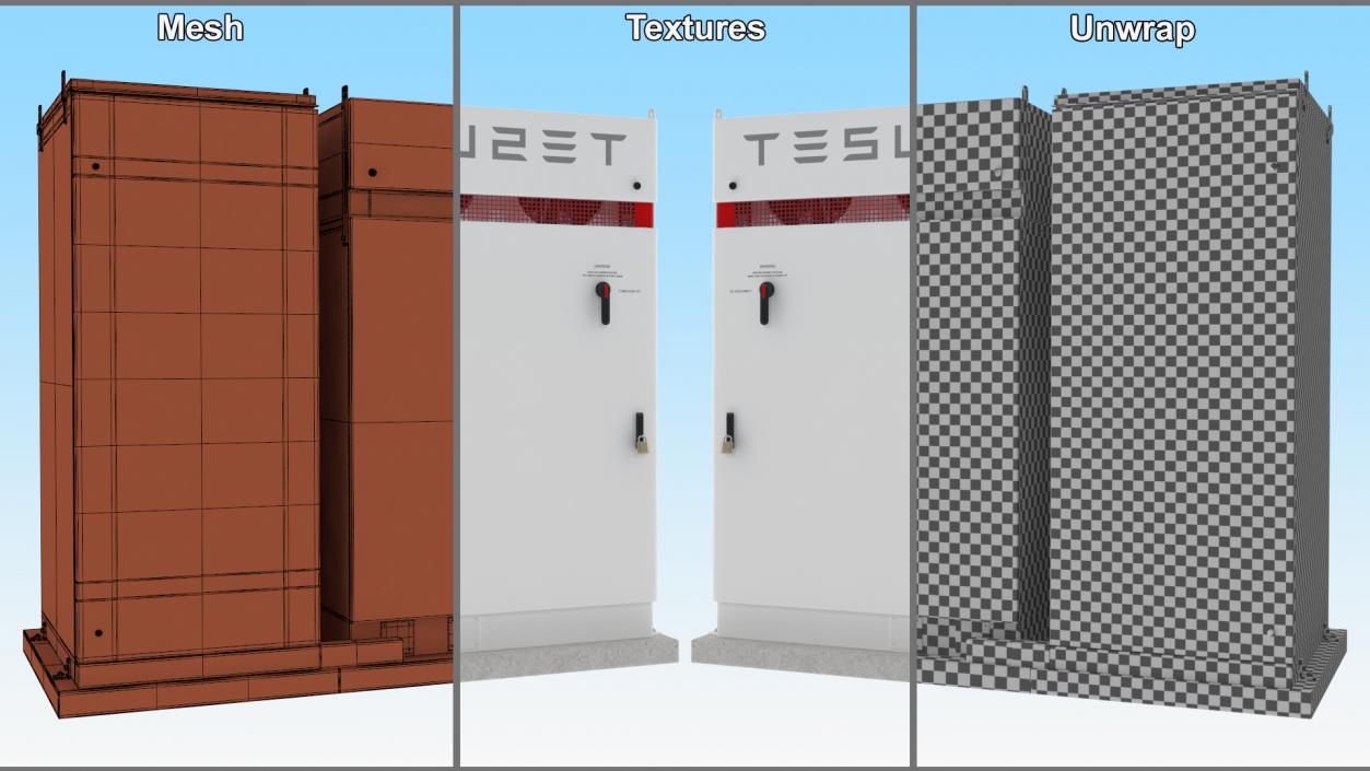 Tesla Powerpack System 3D