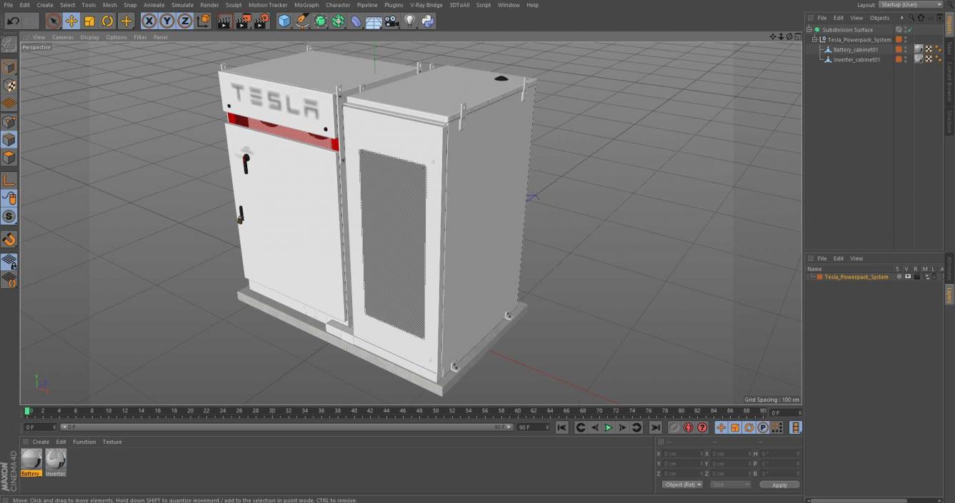 Tesla Powerpack System 3D