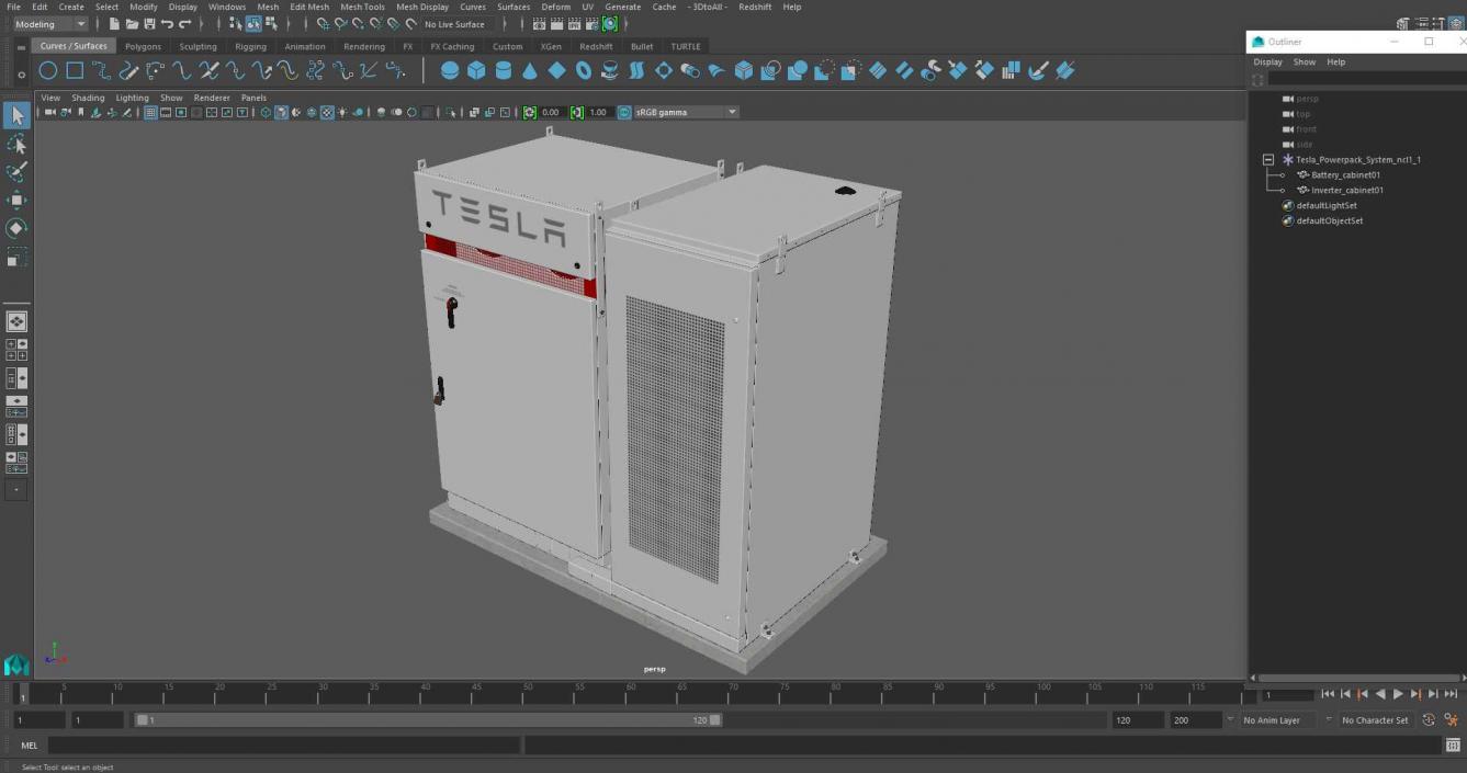 Tesla Powerpack System 3D